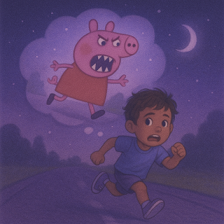 Autism & Nightmares: Why They Happen (and How to Help Your Child Sleep Peacefully) autism nightmares peppa pig monster dream.jpg (1)
